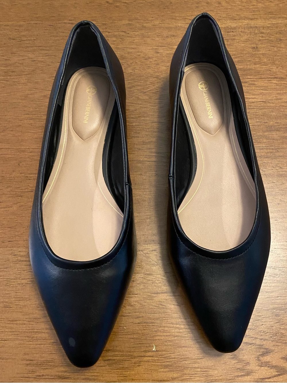 Giani Bernini Women’s Black Pointed Toe Slip-On Ballet Flats